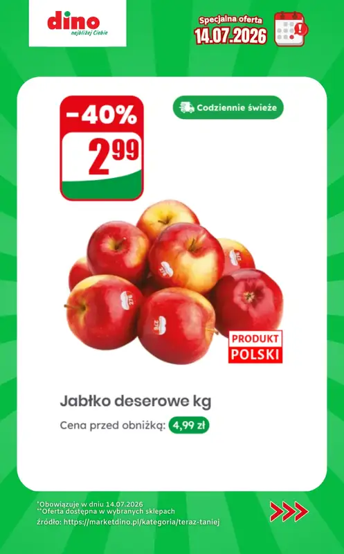 Dino - gazetka promocyjna Specjalna oferta na 14.07.2026 - promocje spoza gazetki od wtorku 14.07 do wtorku 14.07 - strona 2