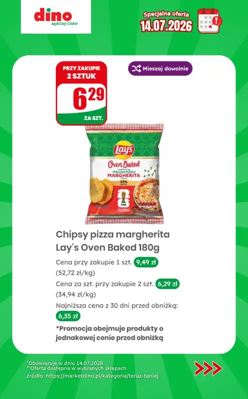 Dino - gazetka promocyjna Specjalna oferta na 14.07.2026 - promocje spoza gazetki od wtorku 14.07 do wtorku 14.07 - strona 6