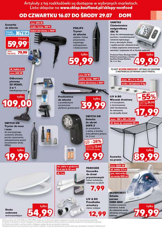 Kaufland - gazetka promocyjna Oferta Kaufland - Non Food od czwartku 16.07 do środy 22.07 - strona 9