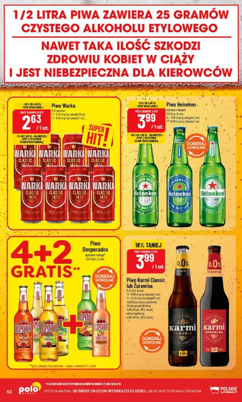 POLOmarket - gazetka promocyjna Gazetka od środy 15.07 do wtorku 21.07 - strona 52