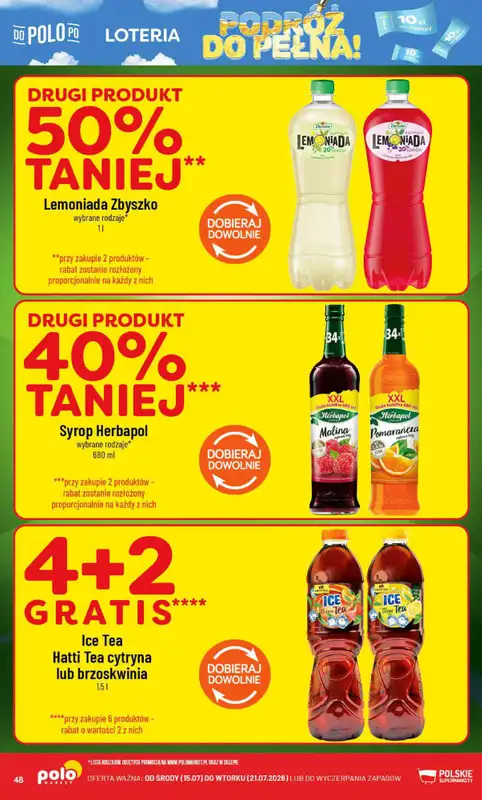 POLOmarket - gazetka promocyjna Gazetka od środy 15.07 do wtorku 21.07 - strona 48