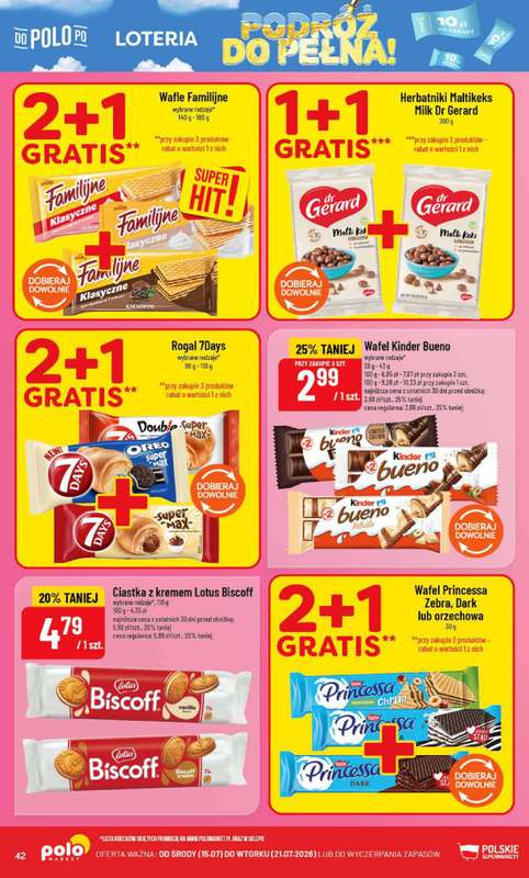 POLOmarket - gazetka promocyjna Gazetka od środy 15.07 do wtorku 21.07 - strona 42