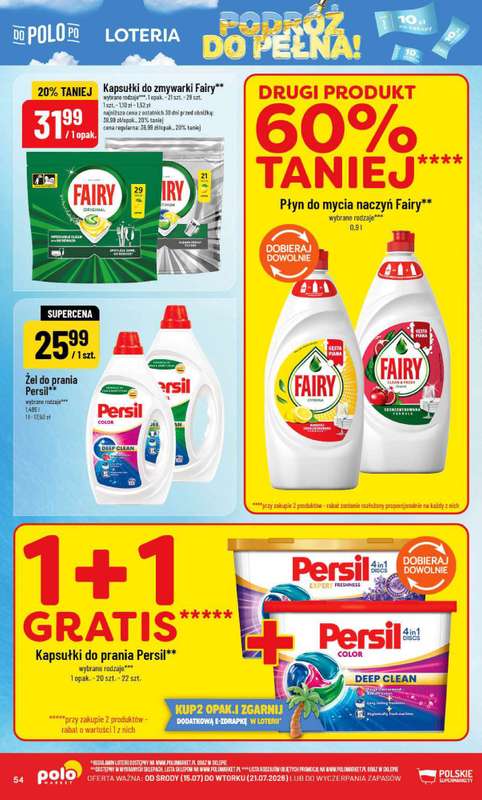 POLOmarket - gazetka promocyjna Gazetka od środy 15.07 do wtorku 21.07 - strona 54