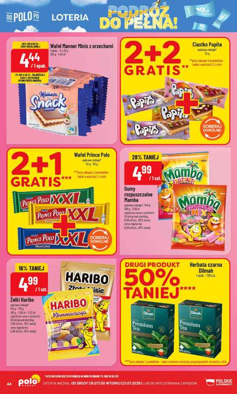 POLOmarket - gazetka promocyjna Gazetka od środy 15.07 do wtorku 21.07 - strona 44