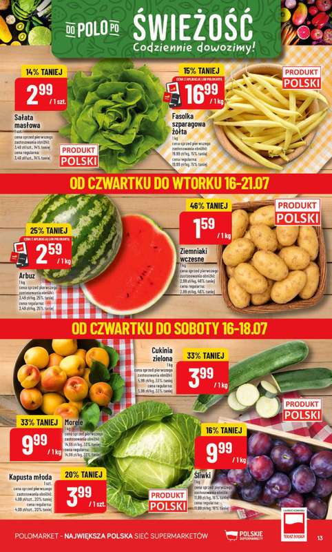 POLOmarket - gazetka promocyjna Gazetka od środy 15.07 do wtorku 21.07 - strona 13