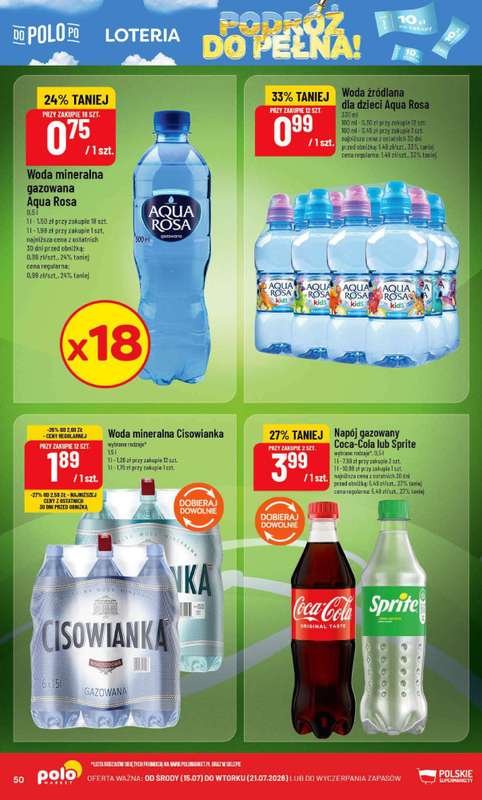 POLOmarket - gazetka promocyjna Gazetka od środy 15.07 do wtorku 21.07 - strona 50