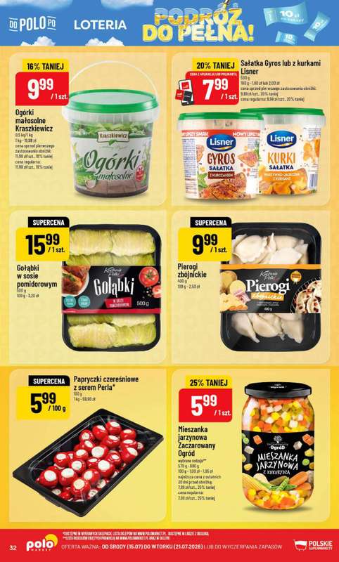 POLOmarket - gazetka promocyjna Gazetka od środy 15.07 do wtorku 21.07 - strona 32