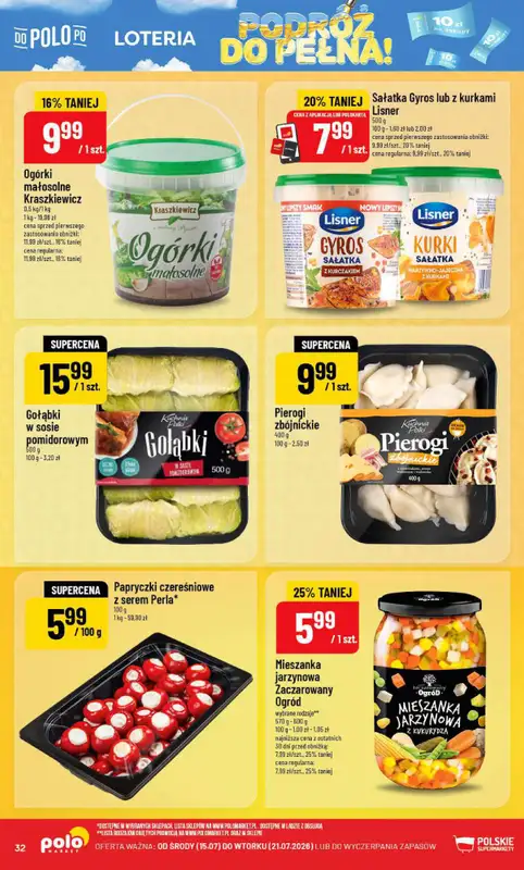 POLOmarket - gazetka promocyjna Gazetka od środy 15.07 do wtorku 21.07 - strona 32
