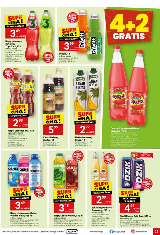 Twój Market - gazetka promocyjna Gazetka od środy 15.07 do wtorku 21.07 - strona 29