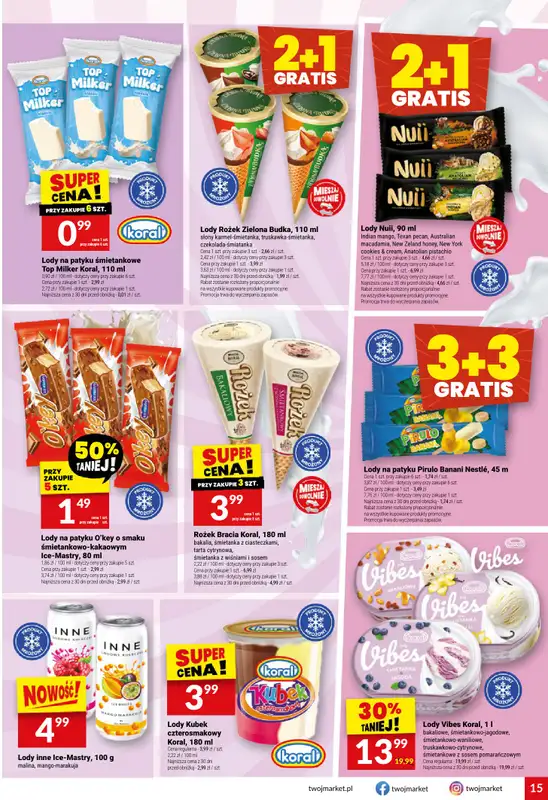 Twój Market - gazetka promocyjna Gazetka od środy 15.07 do wtorku 21.07 - strona 15