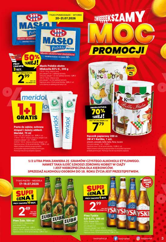 Twój Market - gazetka promocyjna Gazetka od środy 15.07 do wtorku 21.07 - strona 3