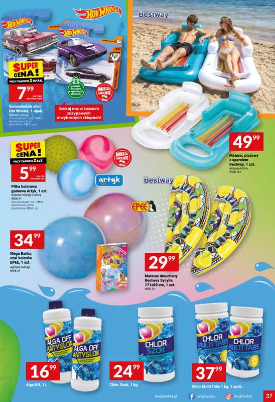 Twój Market - gazetka promocyjna Gazetka od środy 15.07 do wtorku 21.07 - strona 37