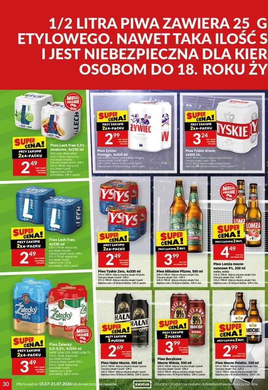 Twój Market - gazetka promocyjna Gazetka od środy 15.07 do wtorku 21.07 - strona 30