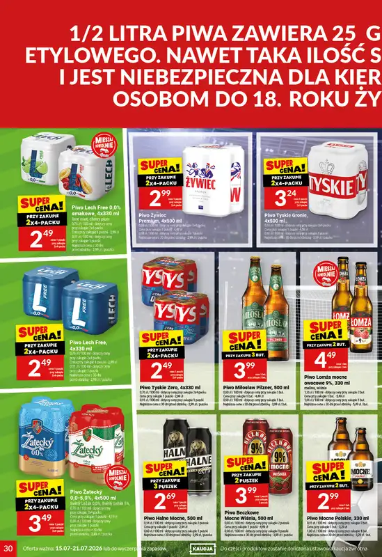 Twój Market - gazetka promocyjna Gazetka od środy 15.07 do wtorku 21.07 - strona 30