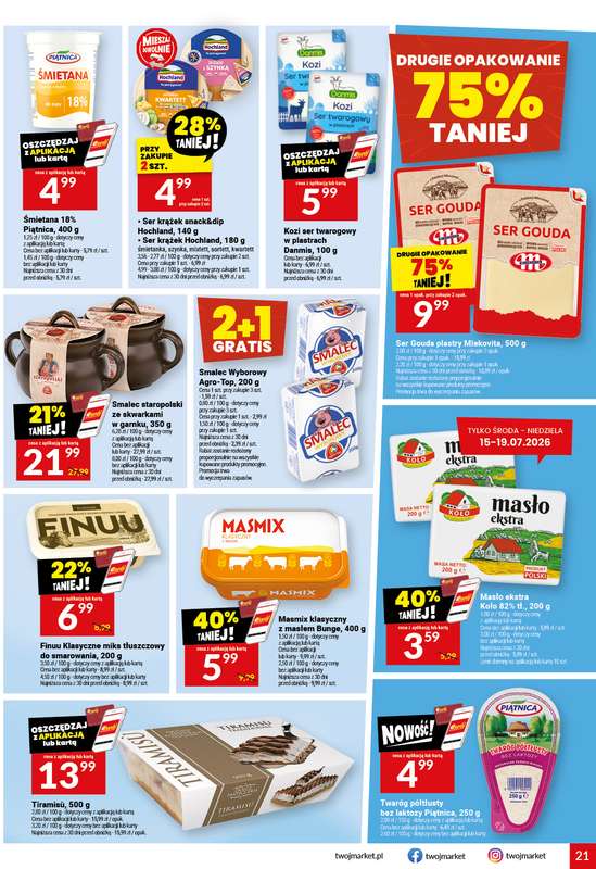 Twój Market - gazetka promocyjna Gazetka od środy 15.07 do wtorku 21.07 - strona 21
