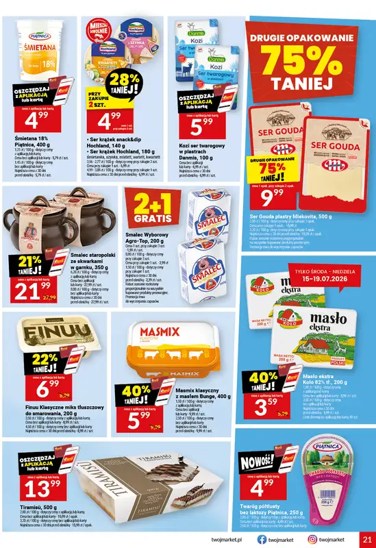 Twój Market - gazetka promocyjna Gazetka od środy 15.07 do wtorku 21.07 - strona 21