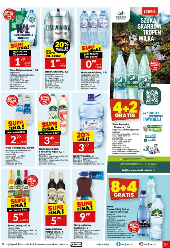 Twój Market - gazetka promocyjna Gazetka od środy 15.07 do wtorku 21.07 - strona 27