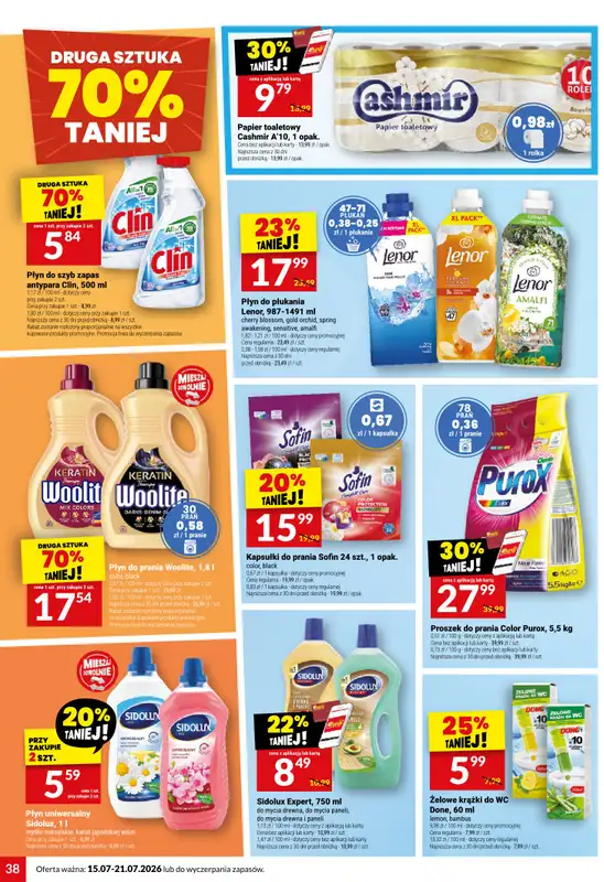 Twój Market - gazetka promocyjna Gazetka od środy 15.07 do wtorku 21.07 - strona 38