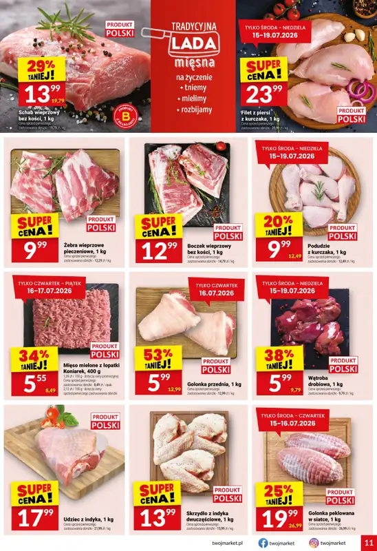 Twój Market - gazetka promocyjna Gazetka od środy 15.07 do wtorku 21.07 - strona 11
