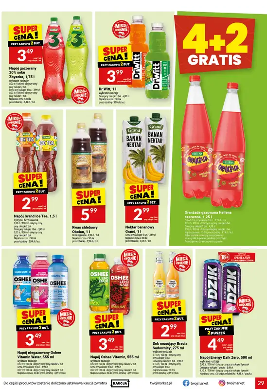 Twój Market - gazetka promocyjna Gazetka od środy 15.07 do wtorku 21.07 - strona 29