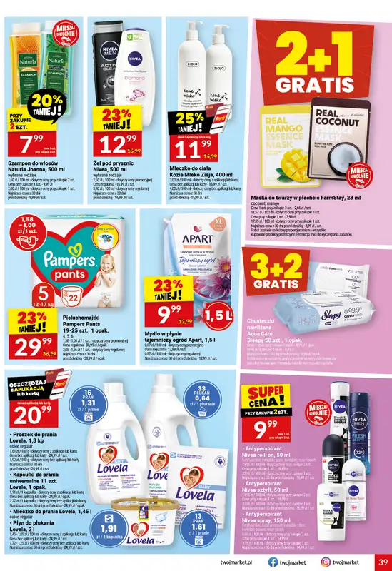 Twój Market - gazetka promocyjna Gazetka od środy 15.07 do wtorku 21.07 - strona 39