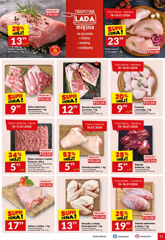Twój Market - gazetka promocyjna Gazetka od środy 15.07 do wtorku 21.07 - strona 11
