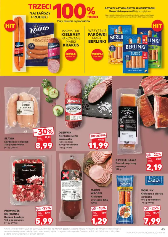 Kaufland - gazetka promocyjna Gazetka Tygodnia od czwartku 16.07 do środy 22.07 - strona 45