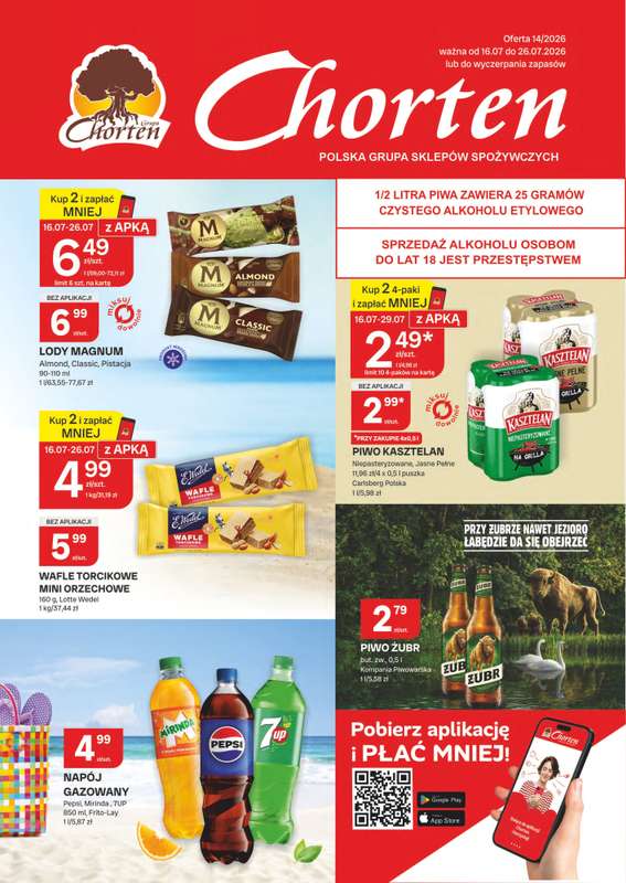 Chorten - gazetka promocyjna Gazetka Radom Market od czwartku 16.07 do niedzieli 26.07