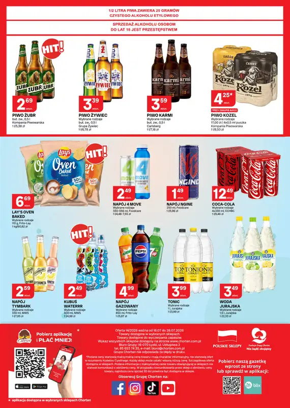 Chorten - gazetka promocyjna Gazetka Małopolska, Śląsk, Podkarpacie, Opolskie Market od czwartku 16.07 do niedzieli 26.07 - strona 4