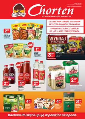 Chorten - gazetka promocyjna Gazetka Małopolska, Śląsk, Podkarpacie, Opolskie Market od czwartku 16.07 do niedzieli 26.07