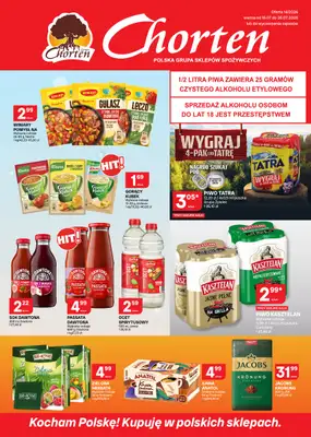 Chorten - gazetka promocyjna Gazetka Małopolska, Śląsk, Podkarpacie, Opolskie Market od czwartku 16.07 do niedzieli 26.07