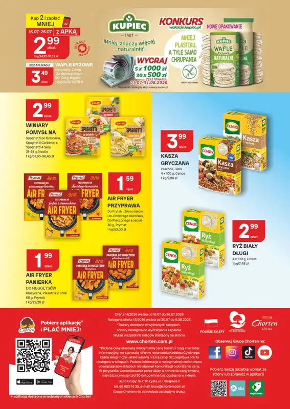 Chorten - gazetka promocyjna Gazetka Podlaskie Market od czwartku 16.07 do niedzieli 26.07 - strona 8
