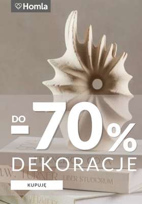 Homla - gazetka promocyjna Do -70% na dekoracje do salonu od wtorku 14.07 