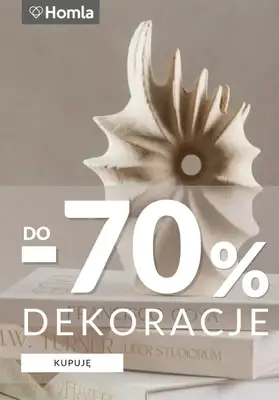Homla - gazetka promocyjna Do -70% na dekoracje do salonu od wtorku 14.07 