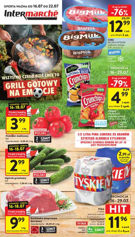 Intermarche - gazetka promocyjna Gazetka od czwartku 16.07 do środy 22.07