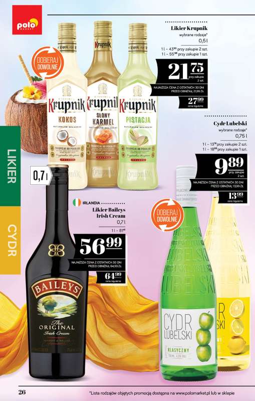 POLOmarket - gazetka promocyjna Katalog alkoholowy  do środy 29.07 - strona 26