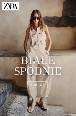 Zara - gazetka promocyjna Białe spodnie od wtorku 14.07 