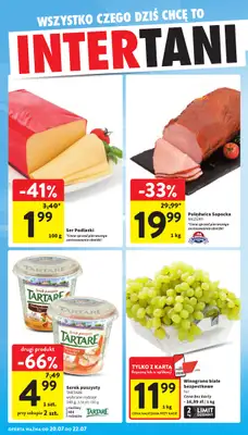 Intermarche - gazetka promocyjna Intertani start tygodnia od poniedziałku 20.07 do środy 22.07 - strona 2