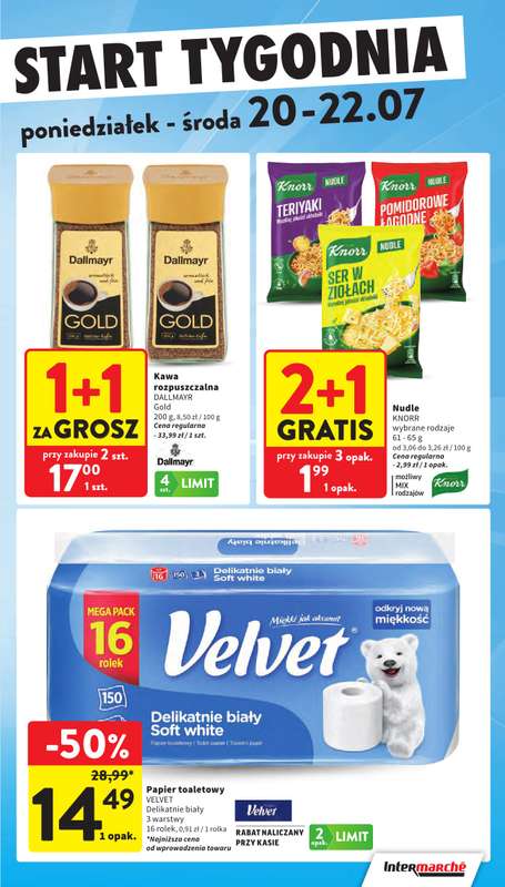 Intermarche - gazetka promocyjna Intertani start tygodnia od poniedziałku 20.07 do środy 22.07 - strona 3