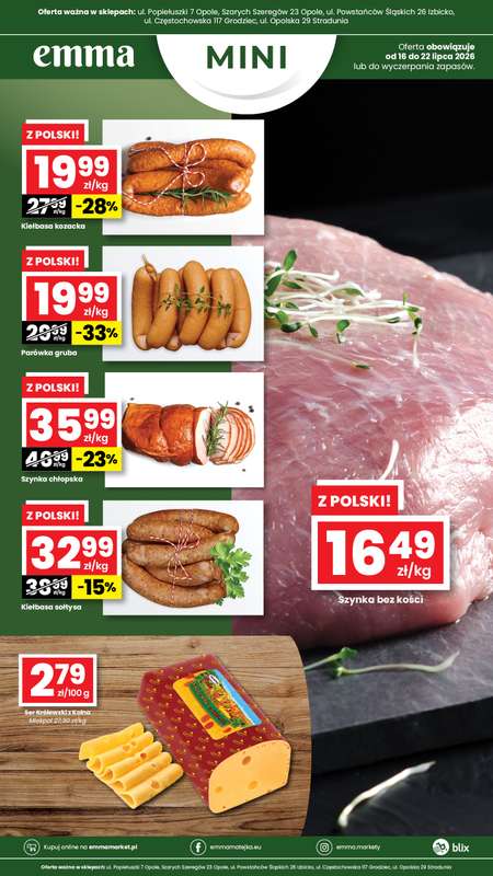 emma MARKET - gazetka promocyjna Oferta spożywcza Emma Mini od czwartku 16.07 do środy 22.07 - strona 2