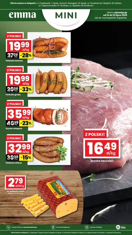 emma MARKET - gazetka promocyjna Oferta spożywcza Emma Mini od czwartku 16.07 do środy 22.07 - strona 2