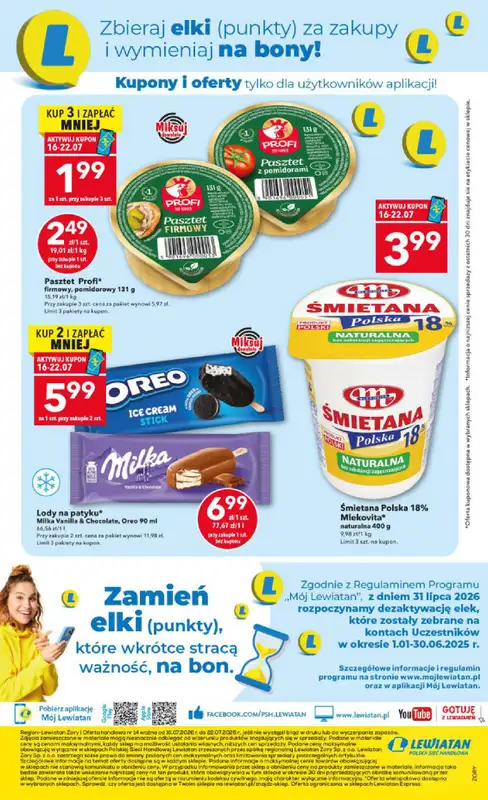LEWIATAN - gazetka promocyjna Mamy TO w Lewiatanie – Żory od czwartku 16.07 do środy 22.07 - strona 12