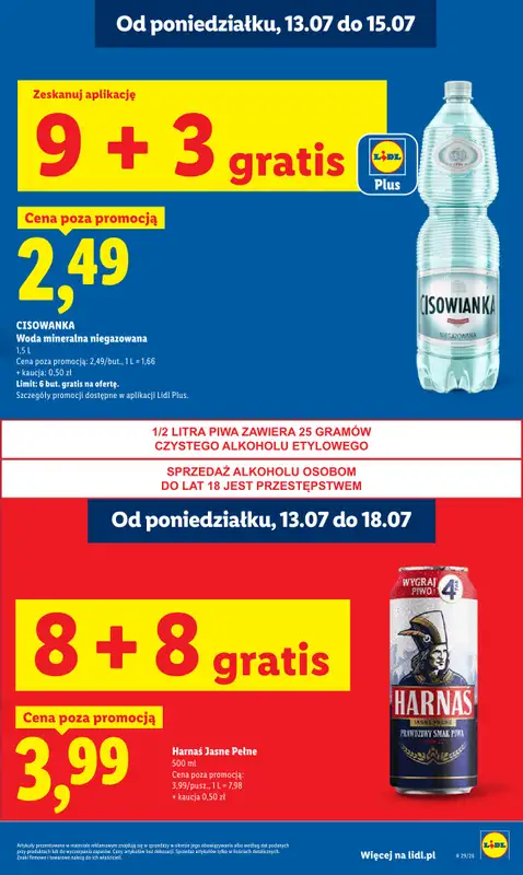 Lidl - gazetka promocyjna Oferta od poniedziałku od poniedziałku 13.07 do środy 15.07 - strona 19