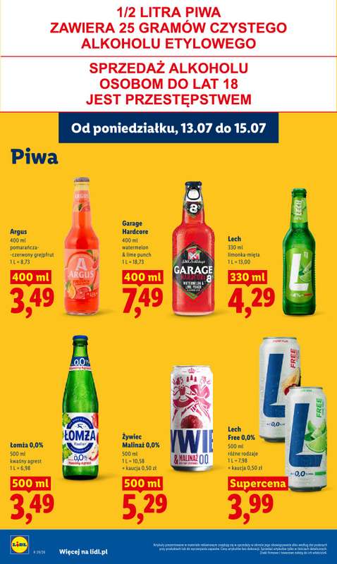 Lidl - gazetka promocyjna Oferta od poniedziałku od poniedziałku 13.07 do środy 15.07 - strona 82