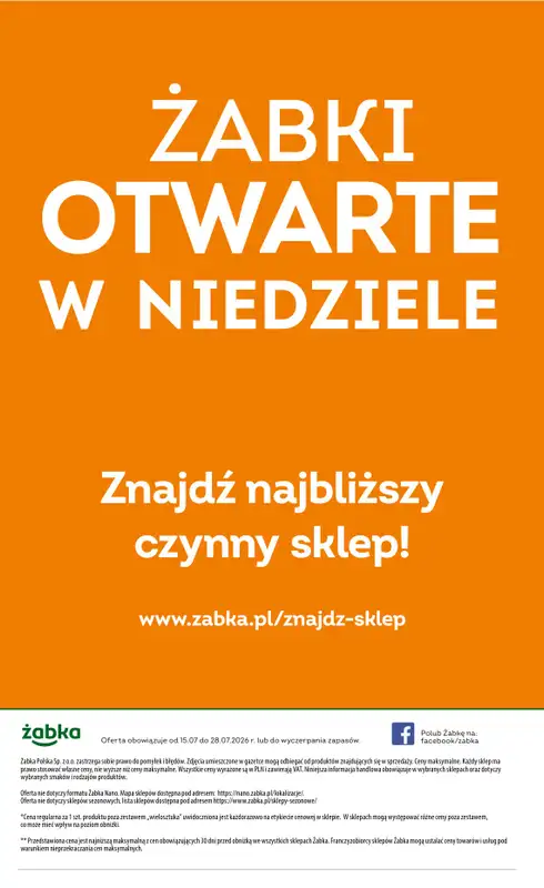Żabka - gazetka promocyjna Gazetka Spożywcza od środy 15.07 do wtorku 28.07 - strona 16
