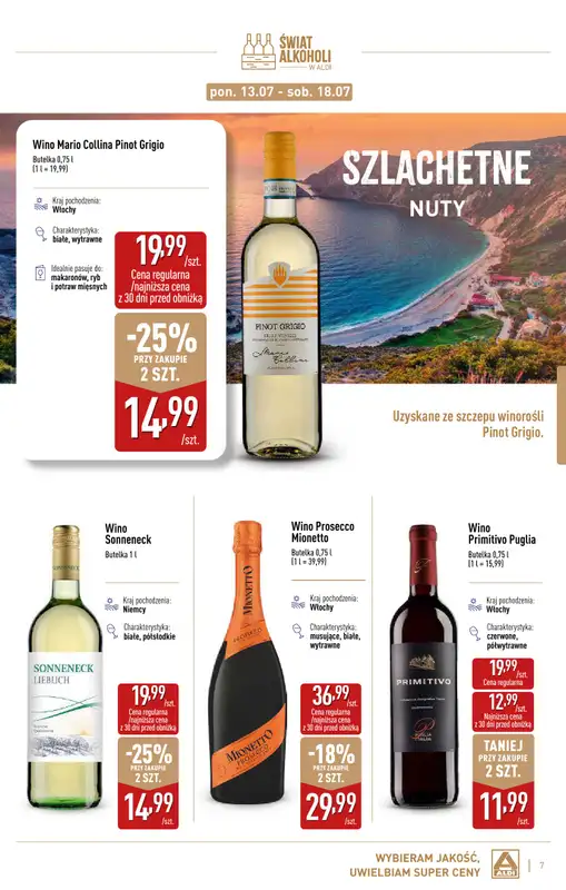 Aldi - gazetka promocyjna Świat alkoholi od czwartku 09.07 do soboty 01.08 - strona 7