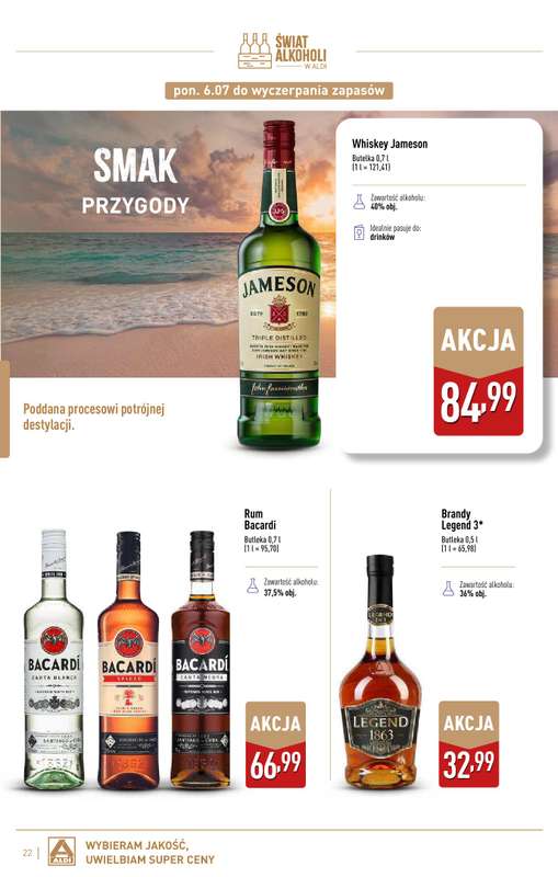 Aldi - gazetka promocyjna Świat alkoholi od czwartku 09.07 do soboty 01.08 - strona 22