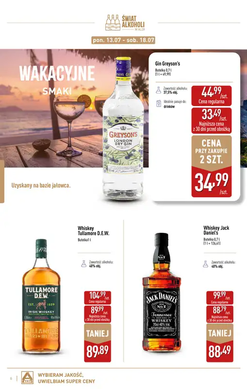 Aldi - gazetka promocyjna Świat alkoholi od czwartku 09.07 do soboty 01.08 - strona 6