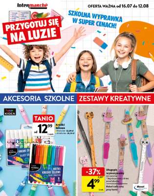 Intermarche - gazetka promocyjna Szkolna wyprawka w super cenach! od czwartku 16.07 do środy 12.08