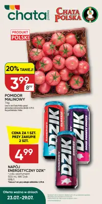 Chata Polska - gazetka promocyjna Oferta tygodnia 23.07-29.07 od czwartku 23.07 do środy 29.07